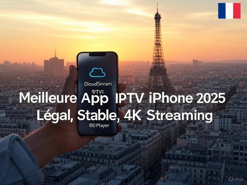 App IPTV iPhone France interface